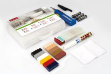 Zestaw naprawczy CERAMIX PREMIUM do naprawy uszkodzeń na ceramice, kamieniu i płytkach, zawiera lakier zabezpieczający Zestaw naprawczy CERAMIX PREMIUM do naprawy uszkodzeń na ceramice, kamieniu i płytkach, zawiera lakier zabezpieczający